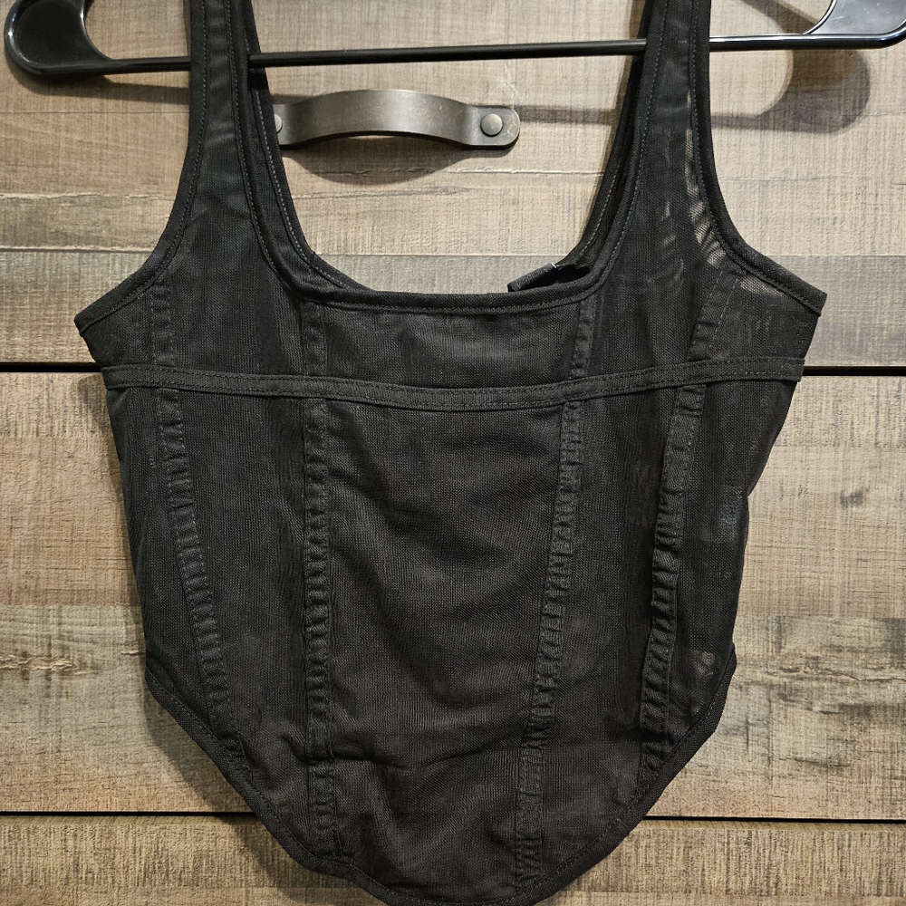 NWT F21 Corset Crop Top